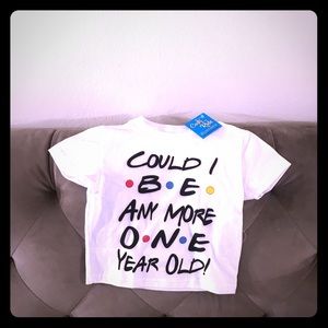 Adorable brand new first birthday tee shirt 2T